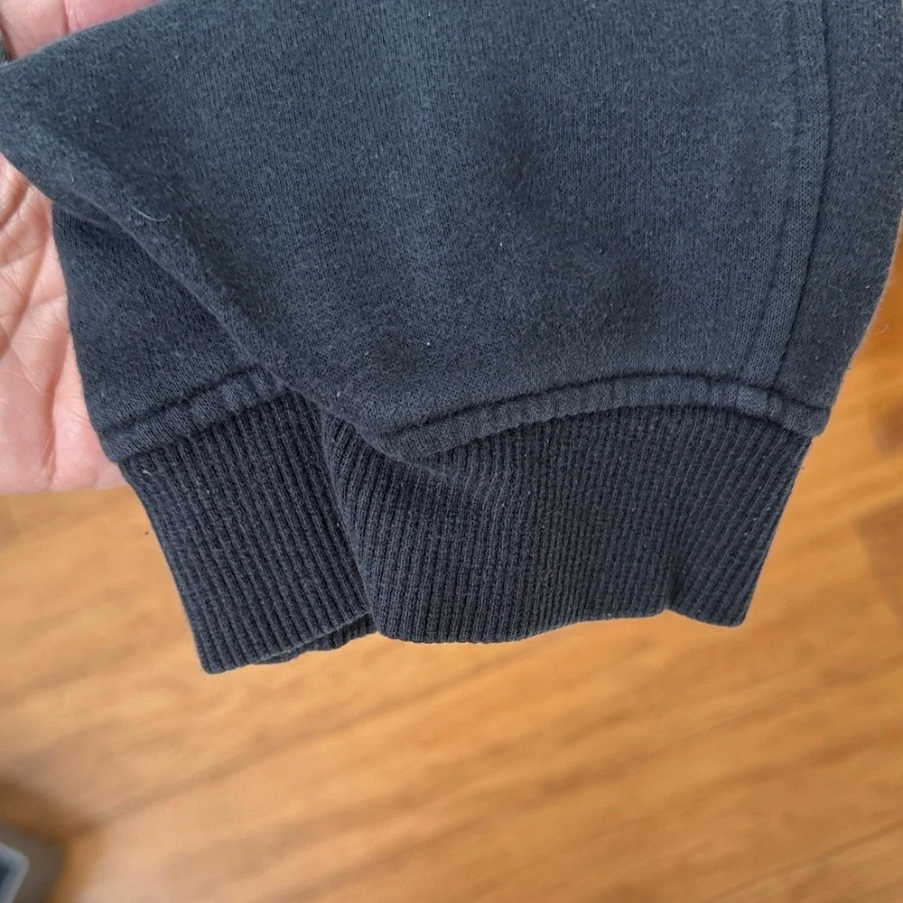 (208)Under Armour Black Jogger Sweatpants with White Drawcord- Coldgear